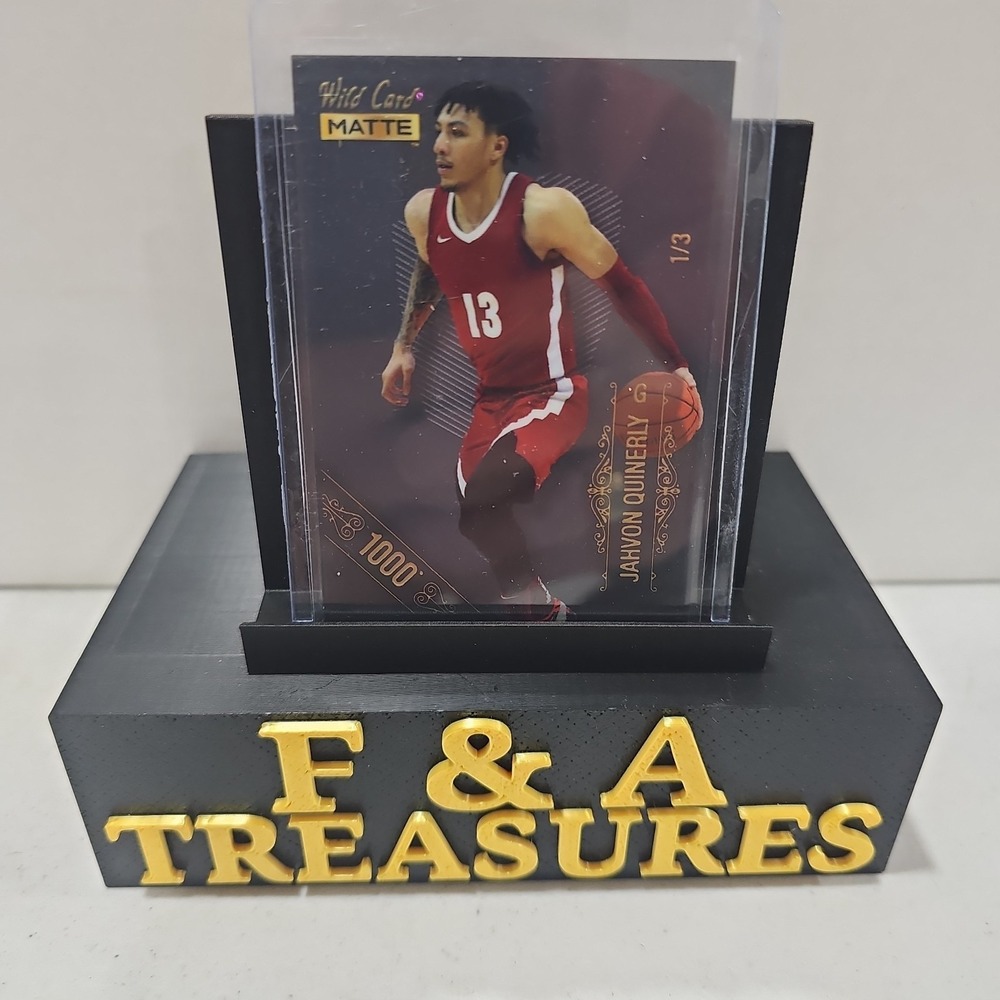 2022-23 Wild Card Matte Draft 1000 Stripe SSP Jahvon Quinerly 1/3 #MB-31